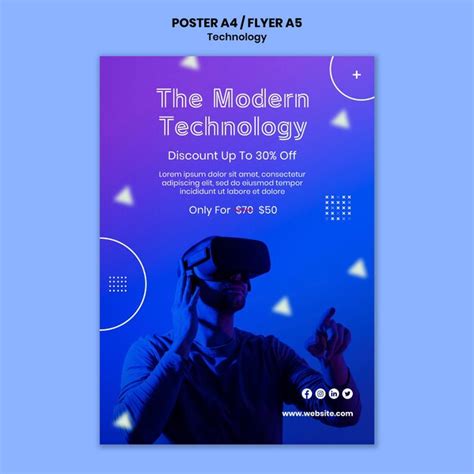 Free Psd Virtual Reality Poster Template