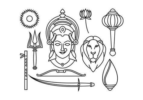 9 Durga Vector Art, Icons, and Graphics for Free Download