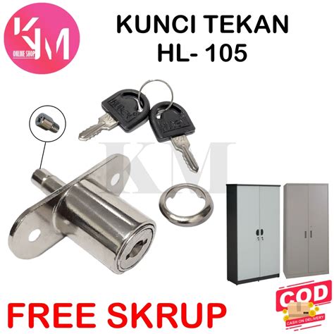 Kunci Laci HUBEN Tekan HL 105 Push Lock Pintu Lemari Tusuk Sliding