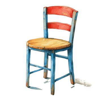 Watercolor Wooden Chair Watercolor White Wooden Png Transparent