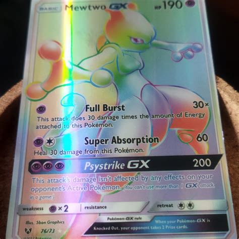 Jual Kartu Pokemon Langka Mewtwo Gx Rainbow Ori Kota Bandung Satu