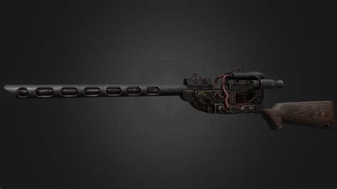 Laser Rifle Wattz 2000 Supermutant Killer 3d Model By P00shka