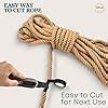 Natural Hemp Rope 1 In X 100 Ft Twisted Manila Rope Thick Jute Rope