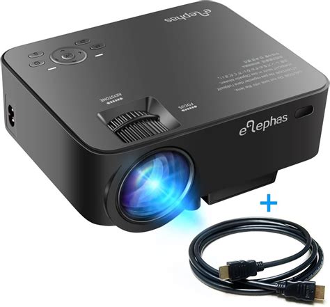 ELEPHAS T20 Projector 1500 Lumens LED Mini Projector Amazon Co Uk