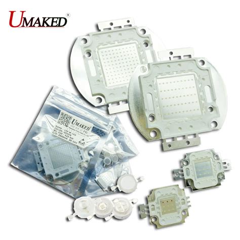 UMAKED High Power LED Chips 1W 3W 5W 10W 20W 30W 50W 100W Bulb SMD COB