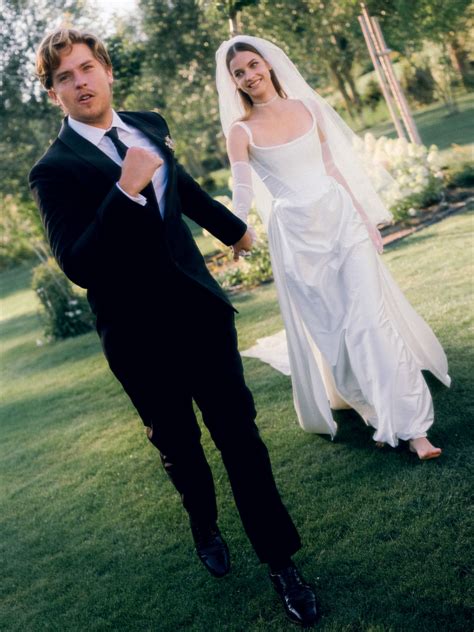 Barbara Palvin Wore Vivienne Westwood To Marry Dylan Sprouse At Their