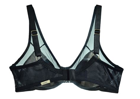 Sutiã Sem Bojo Push Up Microfibra e Tule Mariah Preto Jescri Lingerie de qualidade e