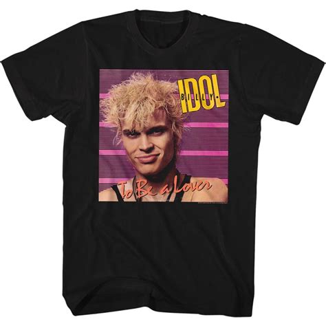 Billy Idol Shirt Bealover Black Tee T Shirt Billy Idol Shirts