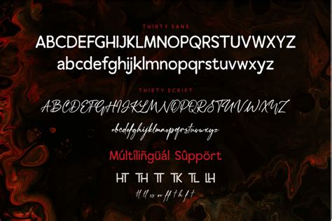 Thirty Font Duo By Vilogsign Thehungryjpeg