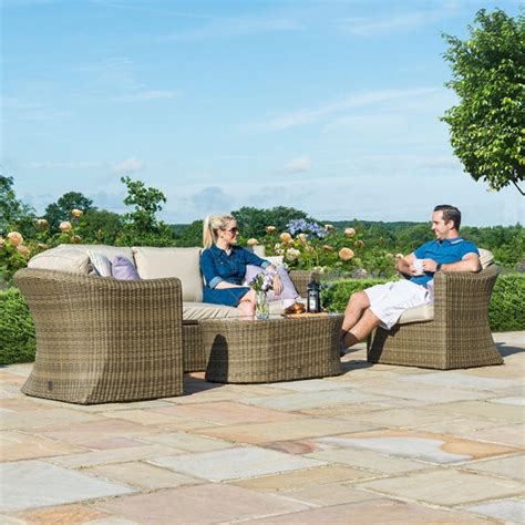 Rosalind Wheeler 3 Sitzer Lounge Set Balch Aus Polyrattan Mit Polster