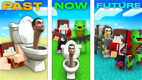 Jj And Mikey Vs Skibidi Toilet Every Time Past Vs Now Vs Future In