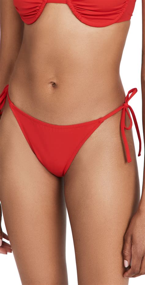 Fisch Fisch Chanzy Bikini Bottoms Cousteau Red Editorialist