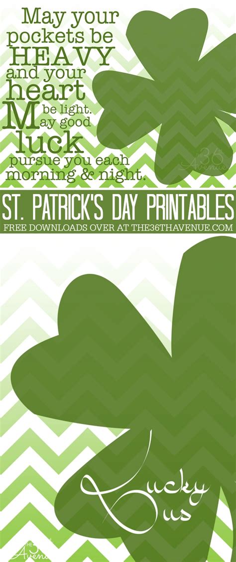 Free St Patrick Day Printables