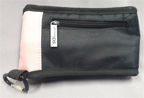 Nintendo Ds Nylon Clipped Carrying Case Black Pink Avenue Shop