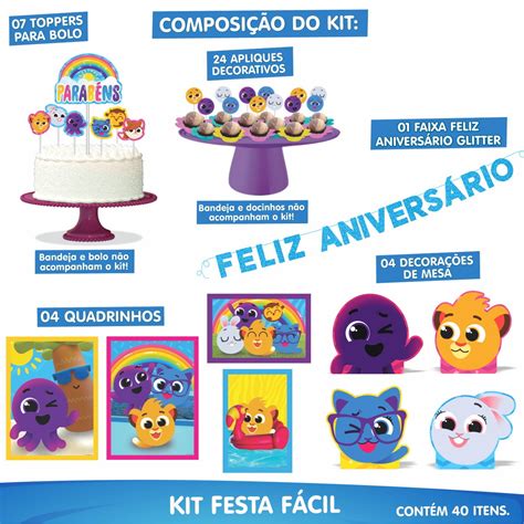 Kit Festa F Cil Bolofofos Decora O Anivers Rio Elo