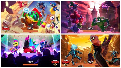 Loading Screen Concept Vs Reality Of All Seasons In Brawl Stars Youtube