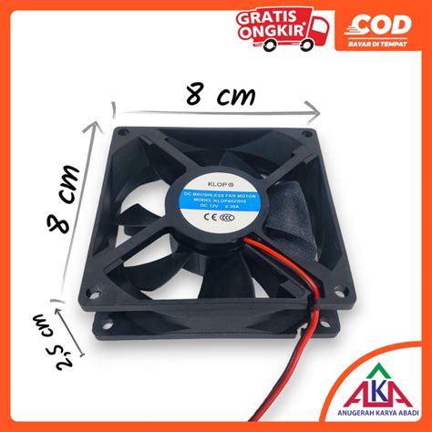 Jual KLOP Kipas Fan DC 12V Socket 4x4 6x6 8x8 9x9 12x12 Cm Shopee