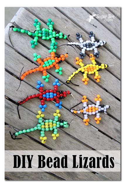 Pony Bead Lizard Tutorial | How to Make Animals out of Pony Beads