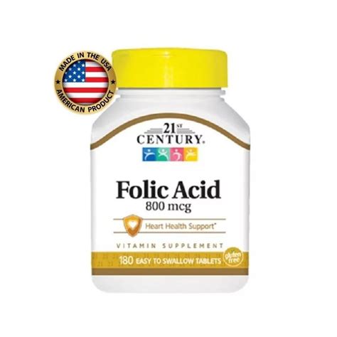 Folic Acid Cido F Lico Mcg Tabs St Century