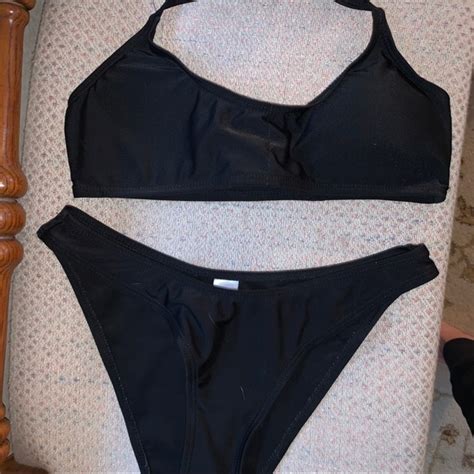 Swim Barely Worn Black Bikini Set Poshmark