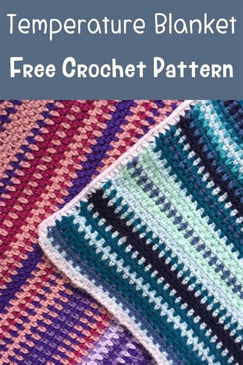 A Crocheted Blanket With The Text Free Crochet Pattern For Temperature