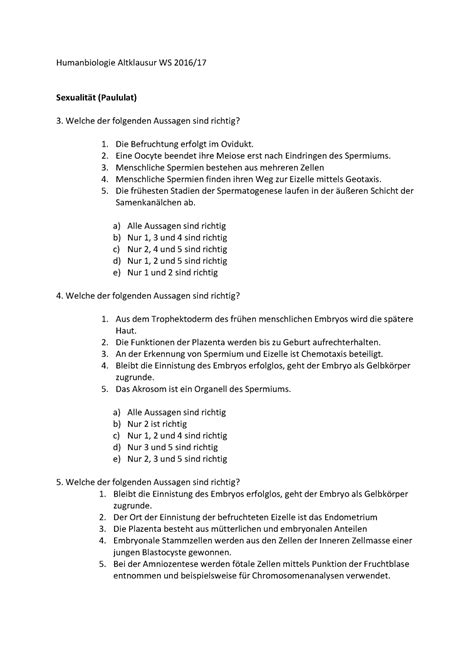 Klausur WS 16 17 Warning TT Undefined Function 32 Humanbiologie