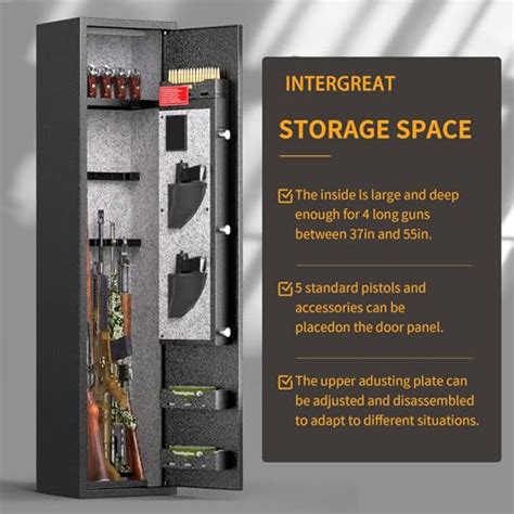 Intergreat 4 10 Rifle Safe Quick Access Long Gun Safe Shotgun Rifle