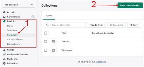 Comment Cr Er Une Sous Collection Shopify