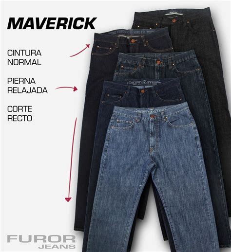 Pantalon Furor De Mezclilla Para Hombre Maverick Corte Recto Meses