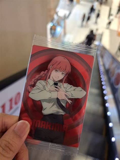 Wtt Wts Chainsaw Man Wafer Cards Makima Sp Red Hobbies Toys