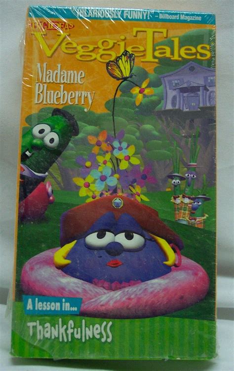 This Is Veggie Tales Madame Blueberry A Lesson In Thankfulness Vhs