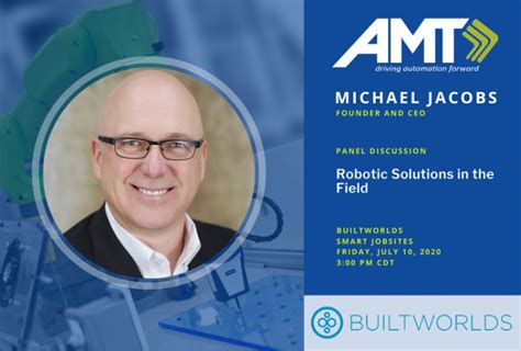 Amt Ceo Michael Jacobs To Showcase Robotic Solutions Expertise At