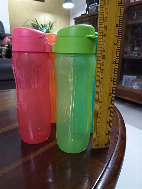 Tupperware Aquaslim Ml Water Bottle Flip Top Set Of Pc