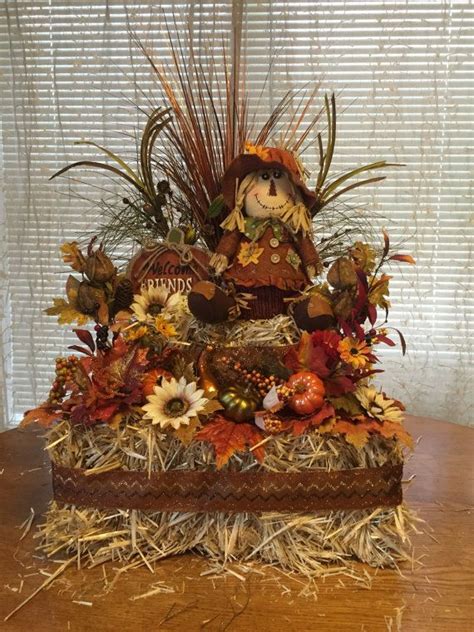 Hay Bale Decoration By Craftnrelax On Etsy Fall Thanksgiving Decor