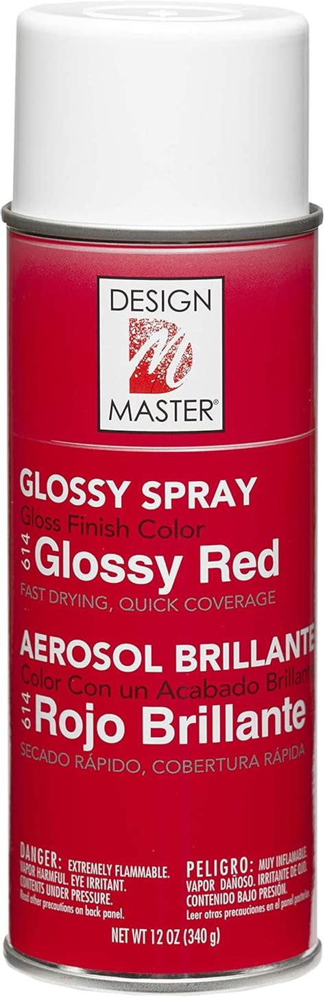 Design Master 614 Glossy Red Colortool Spray Amazonca Home