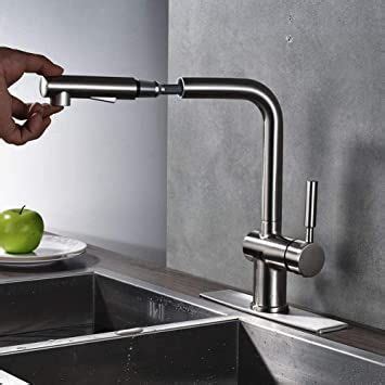 Dwss Kitchen Taps Kitchen Tap Chrome Brushed Kitchen Faucet Deck