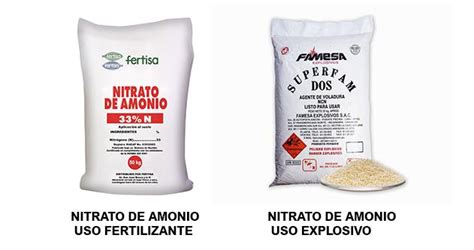 Nitrato De Amonio Uso Fertilizante Y Explosivo Anfo Ecostandard