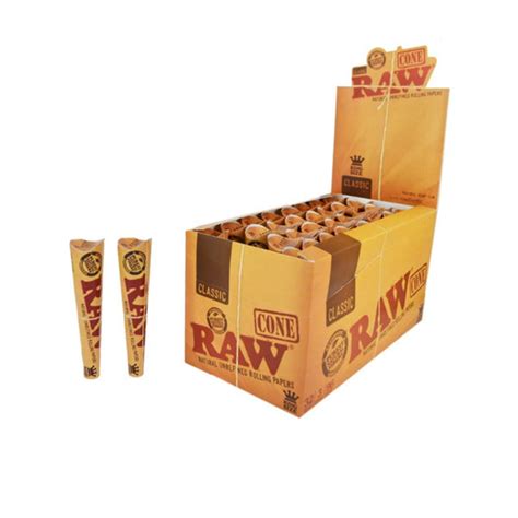 6 X 32 Raw Classic Natural Hemp 1¼ Pre Rolled Cones Ordervape