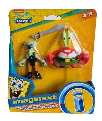 Imaginext Bob Esponja Lula Molusco E Seu Sirigueijo Mattel Frete Grátis