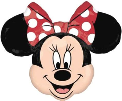 cv luftballons de XXL Folienballon Figur Minnie Mouse Kopf ø cm