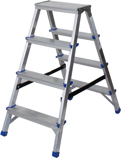 Abbey Aluminium Double Sided Step Ladders Tread Amazon Co Uk Diy