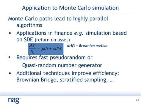 PPT Monte Carlo Simulation And Its Efficient Implementation