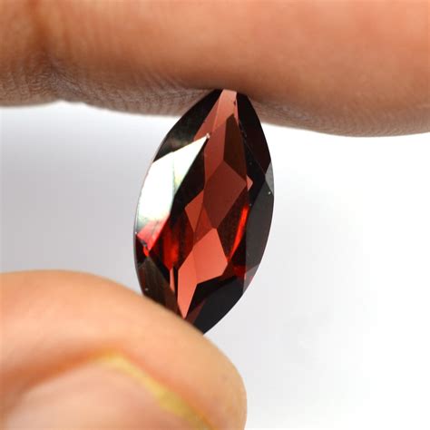 Red Garnet 7x14mm Marquise Faceted Cut Gemstone Garnet Stone 1 Etsy