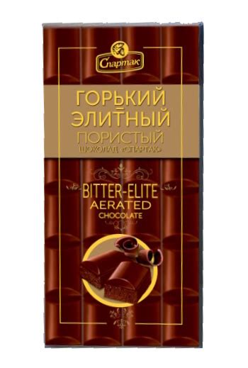 Шоколад "Спартак" 70г. пористый Горький-элитный - купить с доставкой по ...