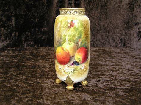 Antiques Atlas Royal Worcester Cylinder Vase Ricketts 1926