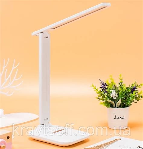 Аккумуляторная настольная светодиодная лампа Tedlux TL-1001B (Белая ...