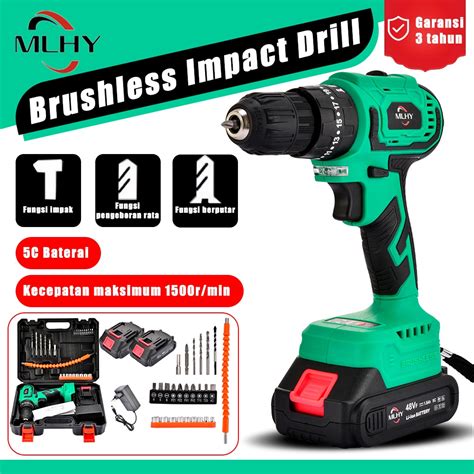 Jual Mlhy Vf Brushless Cordless Impact Bor Mesin Bor Cordless