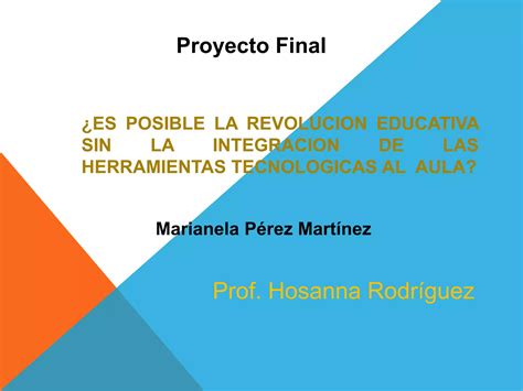 Es Posible La Revolucion Educativa Sin La Integracion Ppt