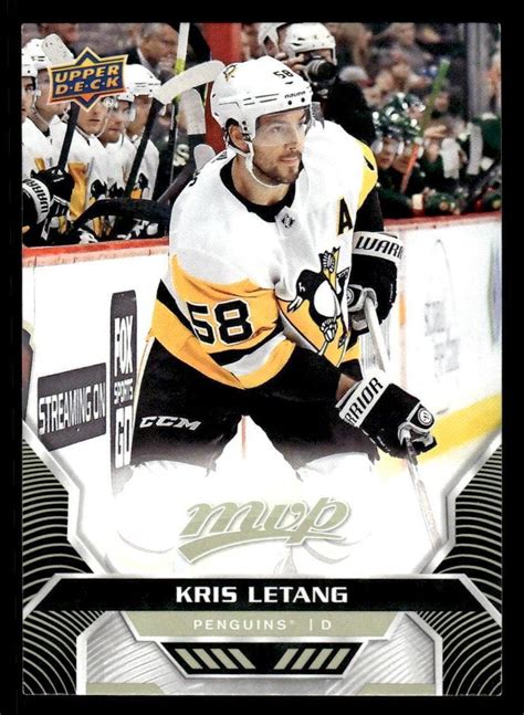 Kris Letang Pittsburgh Penguins Upper Deck Mvp Ebay