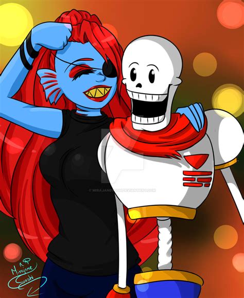 Undyne And Papyrus By Mirajanegosh On Deviantart